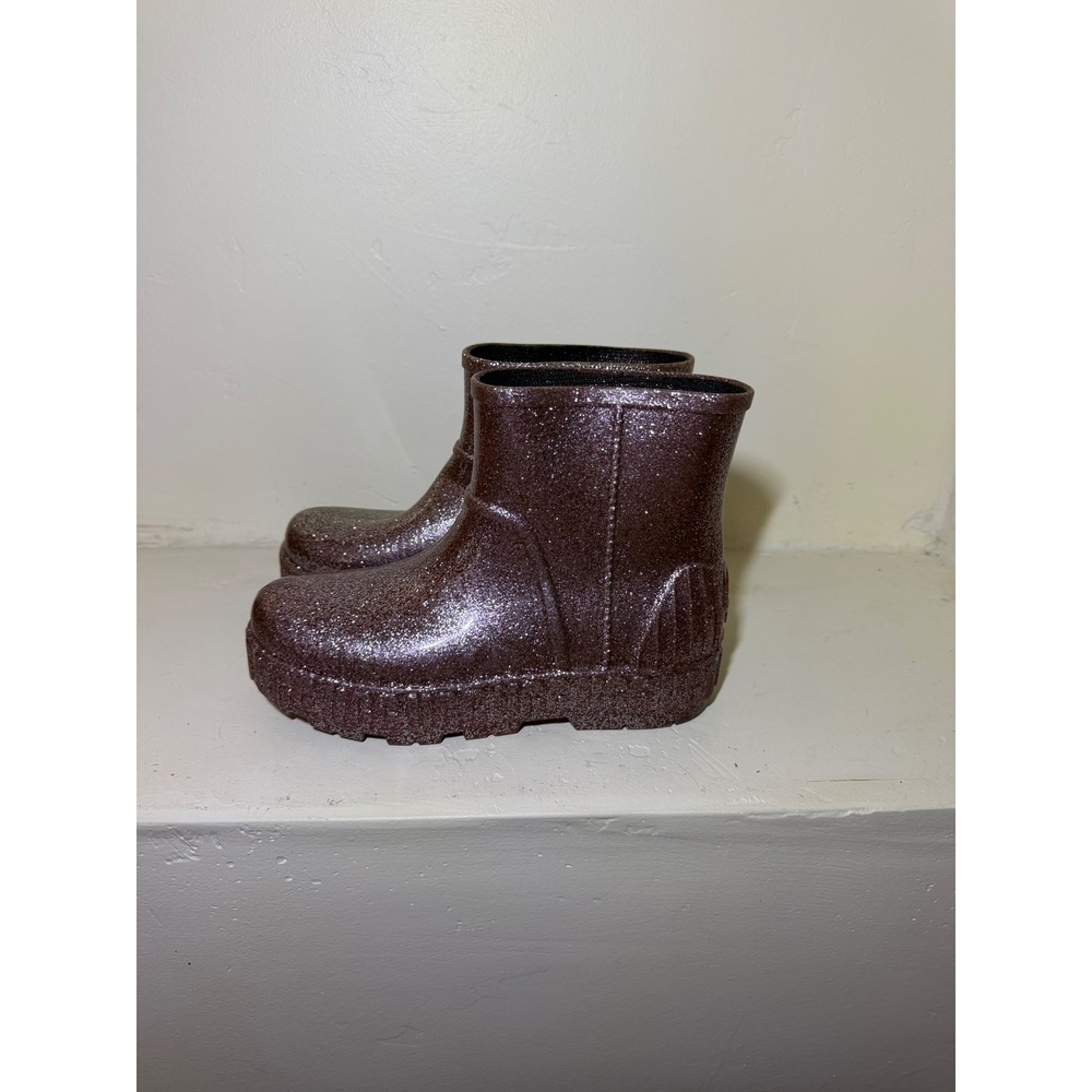 UGG Rain Boots Drizlita Glitter Pink Brown US Women 7